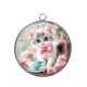 Pendentif Cabochon Argent - chaton