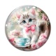 Cabochon Verre - chaton