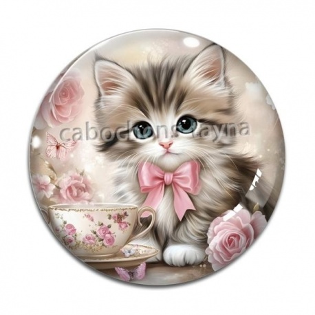 Cabochon Verre - chaton