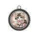 Pendentif Cabochon Argent - chaton