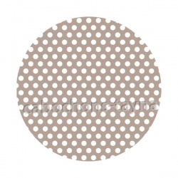 pois blanc fond beige