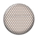 Cabochon Résine - pois blanc fond beige