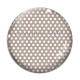 Cabochon Verre - pois blanc fond beige