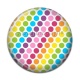 Cabochon Résine - pois multicolore