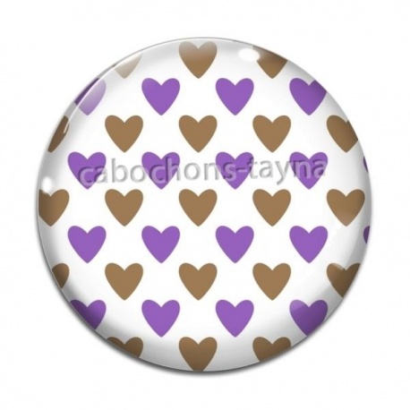 Cabochon Verre - coeur