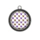 Pendentif Cabochon Argent - coeur