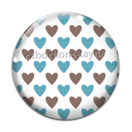 Cabochon Verre - coeur