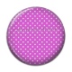 Cabochon Résine - pois blanc fond fuchsia
