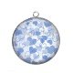 Pendentif Cabochon Argent - coeur