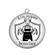 Pendentif Cabochon Argent - un super boucher