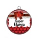 Pendentif Cabochon Argent - super mamie