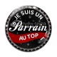 Cabochon Verre - je suis un parrain au top