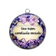 Pendentif Cabochon Argent -  une super assistante sociale