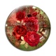 Cabochon Verre - rose