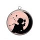 Pendentif Cabochon Argent - fée