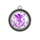 Pendentif Cabochon Argent - fée