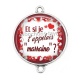 Connecteur Cabochon Argent - et si je t'appelais marraine