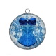 Pendentif Cabochon Argent - corset