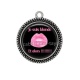 Pendentif Cabochon Argent -  je suis blonde et alors!!!!!!