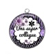 Pendentif Cabochon Argent - une super collègue