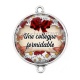 Connecteur Cabochon Argent - une collègue formidable