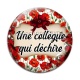 Cabochon Verre - une collègue qui déchire