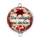 Connecteur Cabochon Argent - une collègue qui déchire
