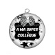 Pendentif Cabochon Argent - a ma super collègue