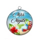 Pendentif Cabochon Argent - miss mojito