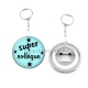 Porte clés décapsuleur - super collègue