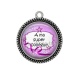 Pendentif Cabochon Argent - a ma super collègue
