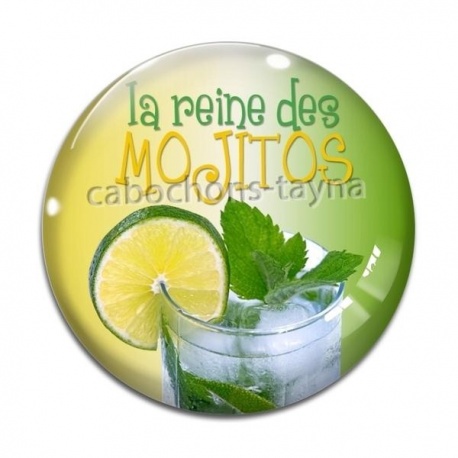 Cabochon Verre - la reine des mojitos