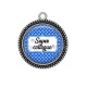 Pendentif Cabochon Argent -  super collègue