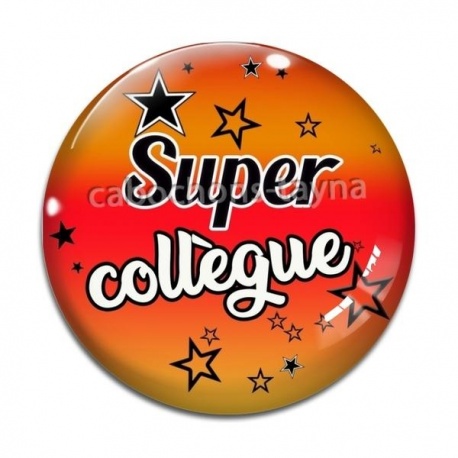 Cabochon Verre -  super collègue