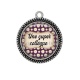 Pendentif Cabochon Argent -  super collègue