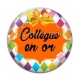 Cabochon Verre - collègue en or
