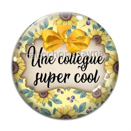 Cabochon Verre - une collègue super cool