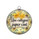 Pendentif Cabochon Argent - une collègue super cool