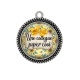 Pendentif Cabochon Argent - une collègue super cool