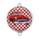 Connecteur Cabochon Argent - voiture