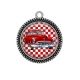 Pendentif Cabochon Argent - voiture