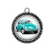 Pendentif Cabochon Argent - voiture