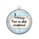 Pendentif Cabochon Argent - pour un pilote exceptionnel