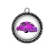 Pendentif Cabochon Argent - voiture