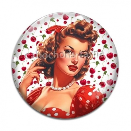 Cabochon Verre - pin up