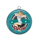 Pendentif Cabochon Argent - pin up