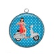 Pendentif Cabochon Argent - pin up