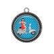 Pendentif Cabochon Argent - pin up