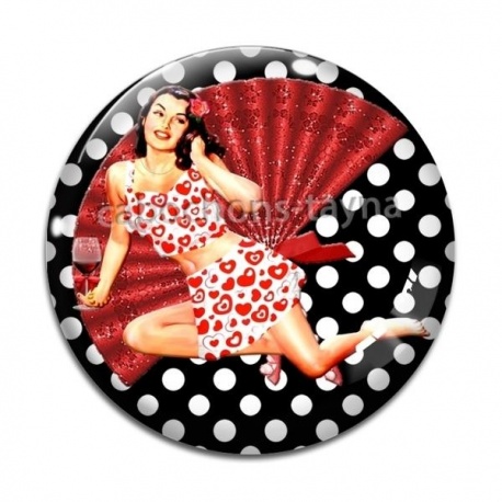 Cabochon Verre - pin up