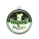 Pendentif Cabochon Argent - madame mojito